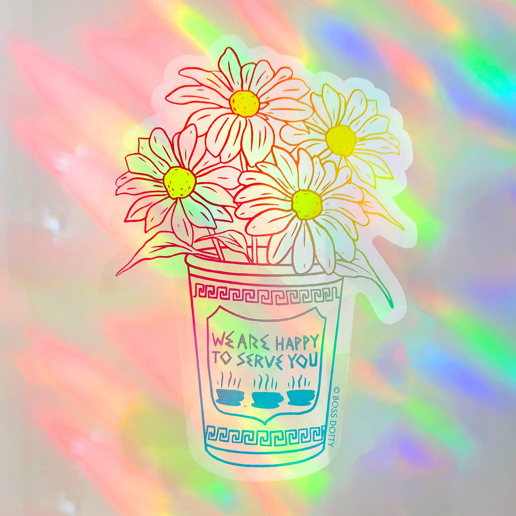 Bodega Flowers Suncatcher Sticker