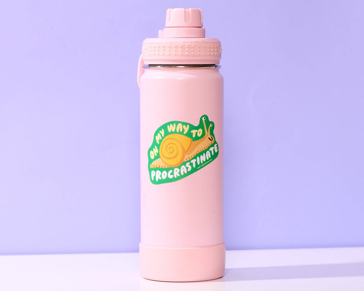 Vinyl Sticker—On My Way to Procrastinate