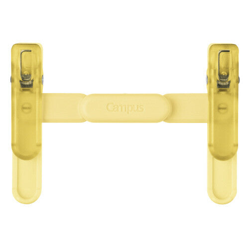 Kokuyo Campus Book Clip Yellow – Portable Japanese Page Holder Clip for Books & Planners