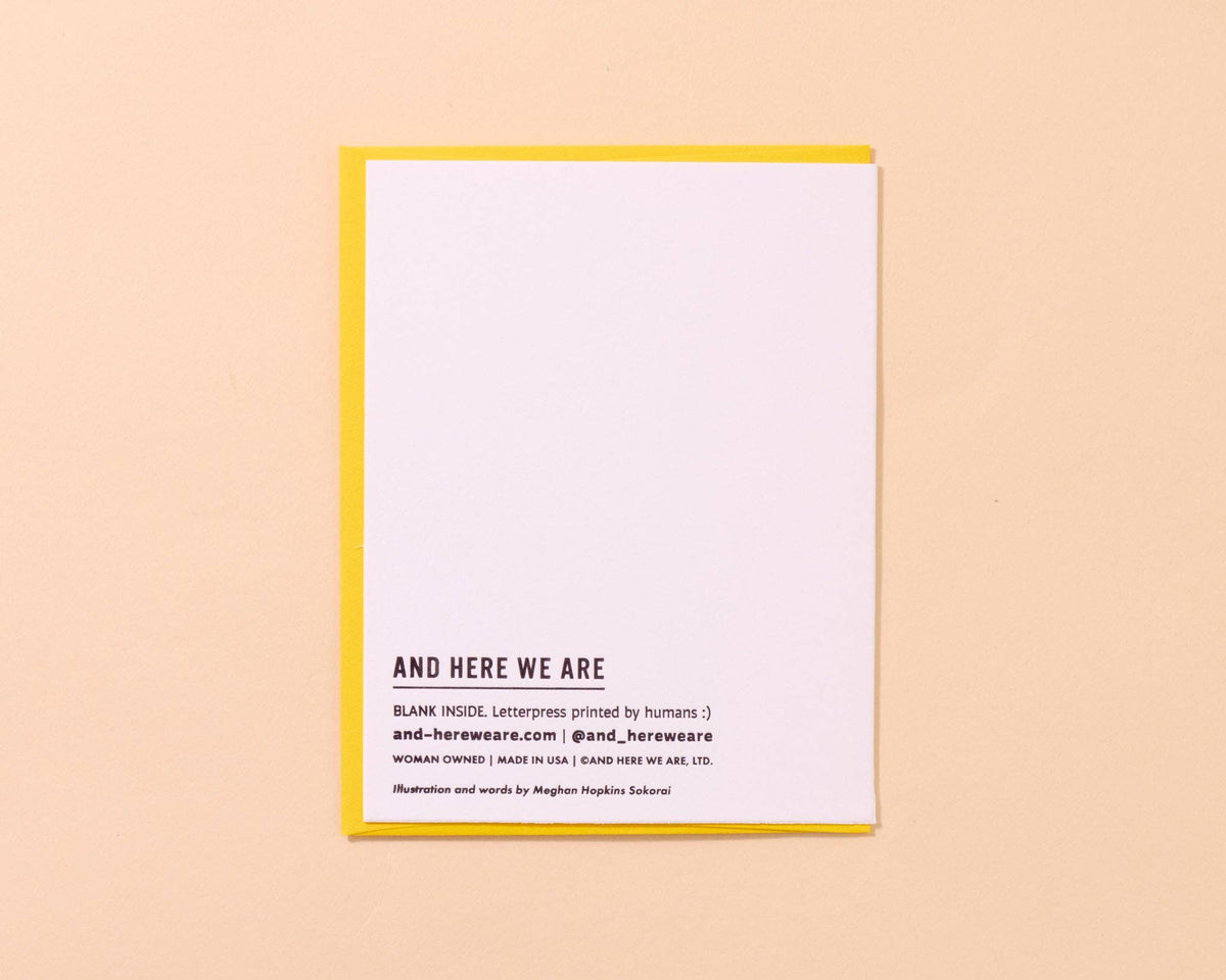 Letterpress Mother's Day Card—Mom's Best Bud (Tulip)