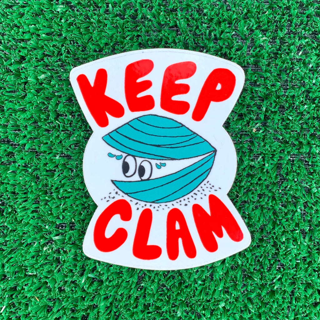 Keep Clam Sticker