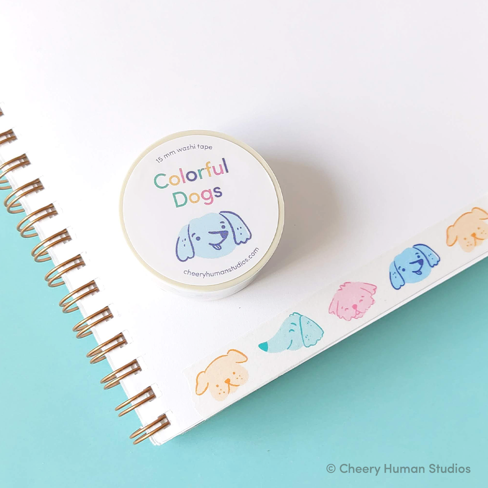 Colorful Dogs - Washi Tape