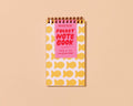 Letterpress Small Spiral Notebook (Lined)— Fish Crackers
