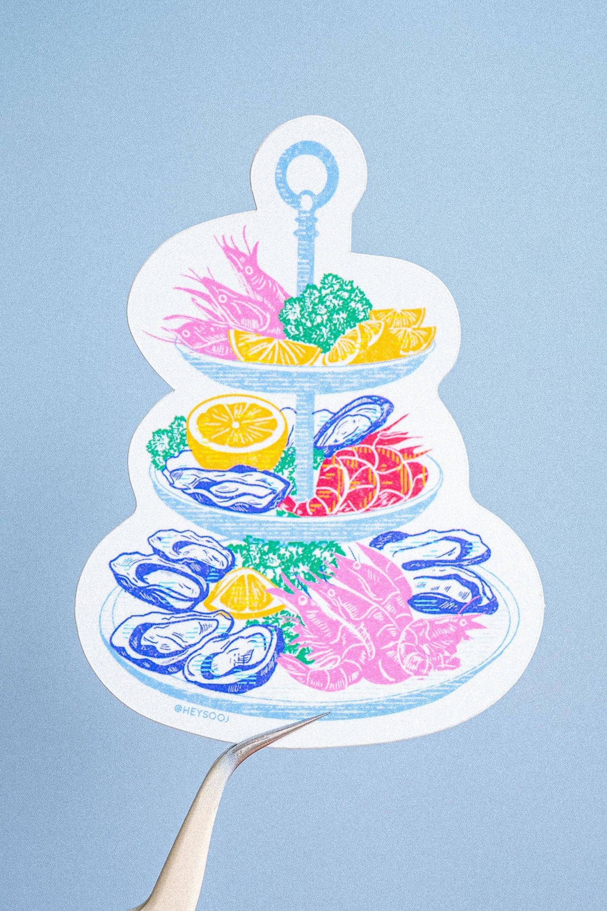 Seafood Tower Sticker