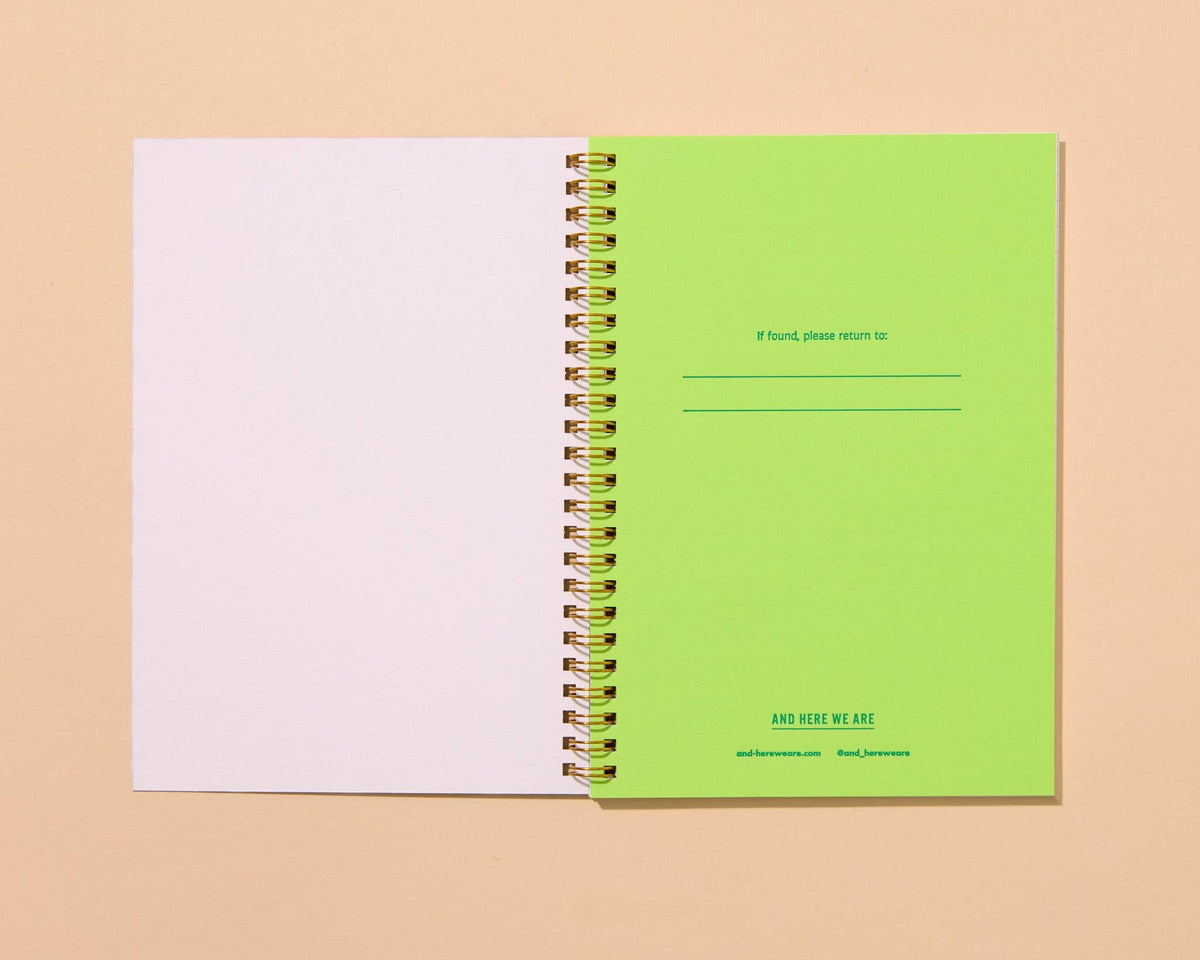 Letterpress A5 Spiral Notebook (Lined)—Tomatoes