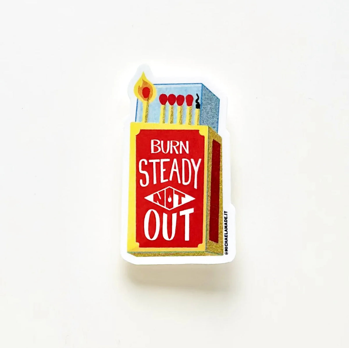 Burnout Sticker by Michaela Made