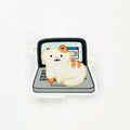 Laptop Cat Sticker by Michaela Made
