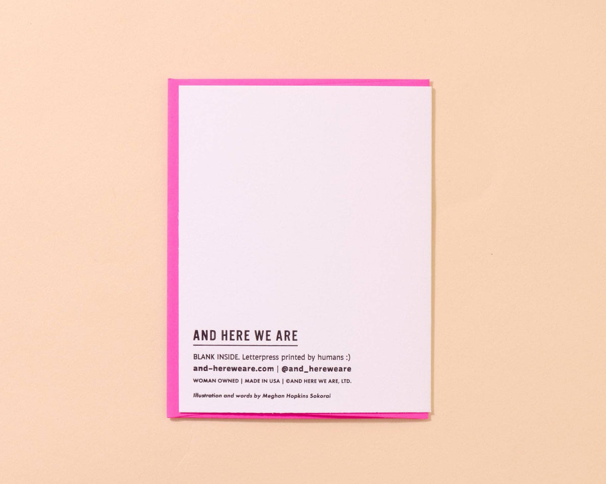 Letterpress Anniversary Card—Partners in Crime