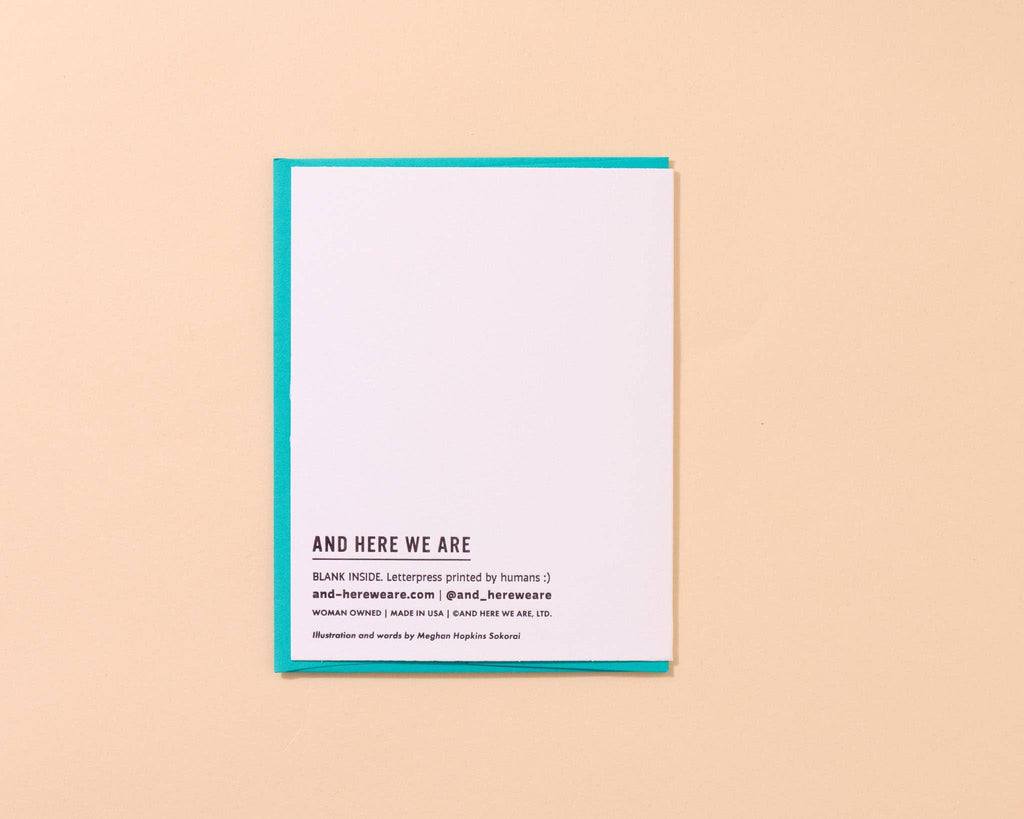 Letterpress New Home Card—Perfect Fit
