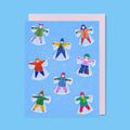 Snow Angels Greeting Card
