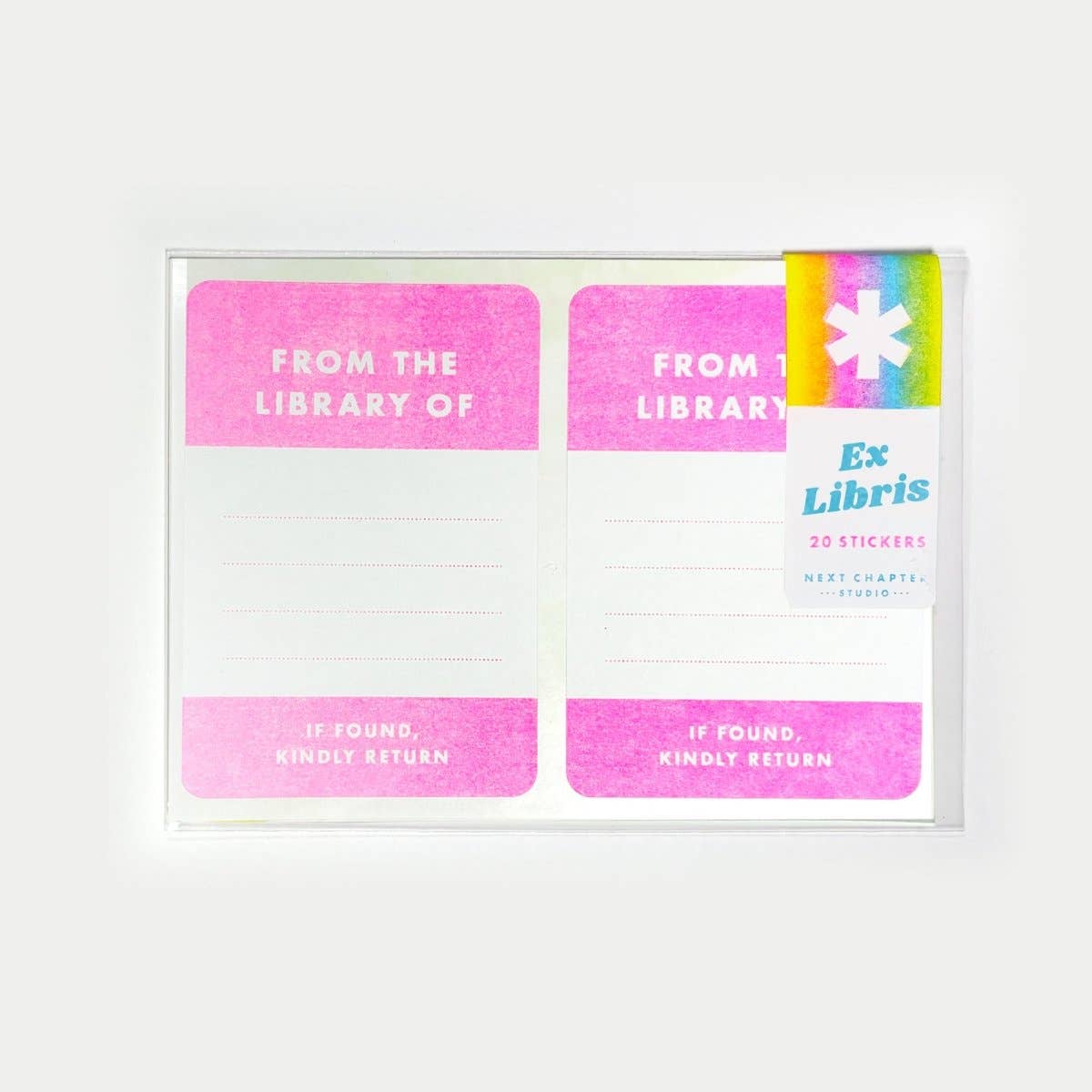 Ex Libris Bookplates - Riso Sticker Pack: Hanging Sleeve