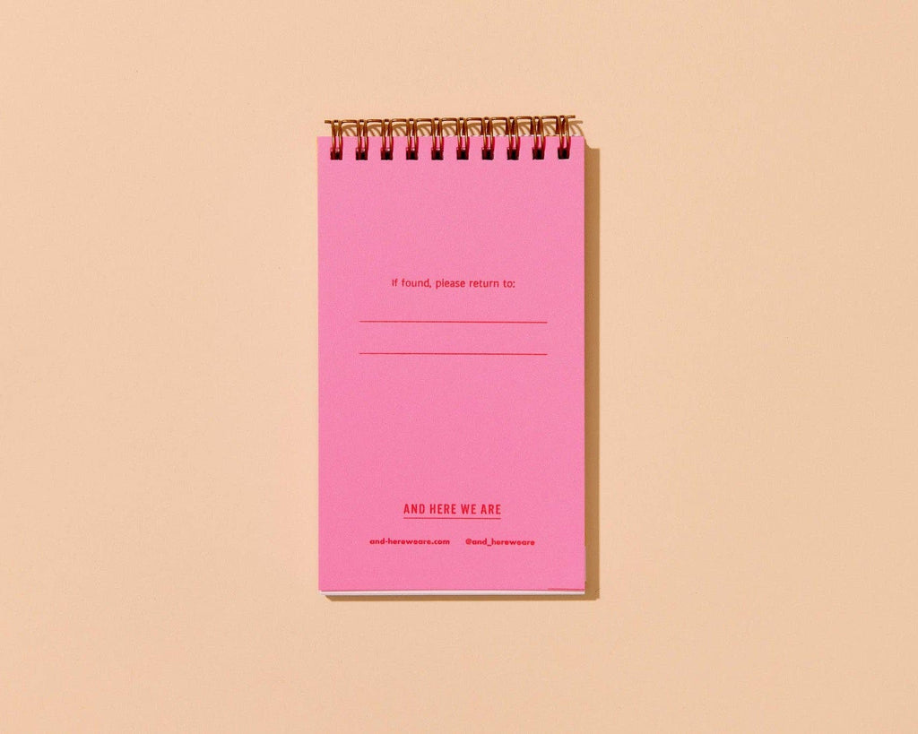 Letterpress Small Spiral Notebook (Lined)— Fish Crackers