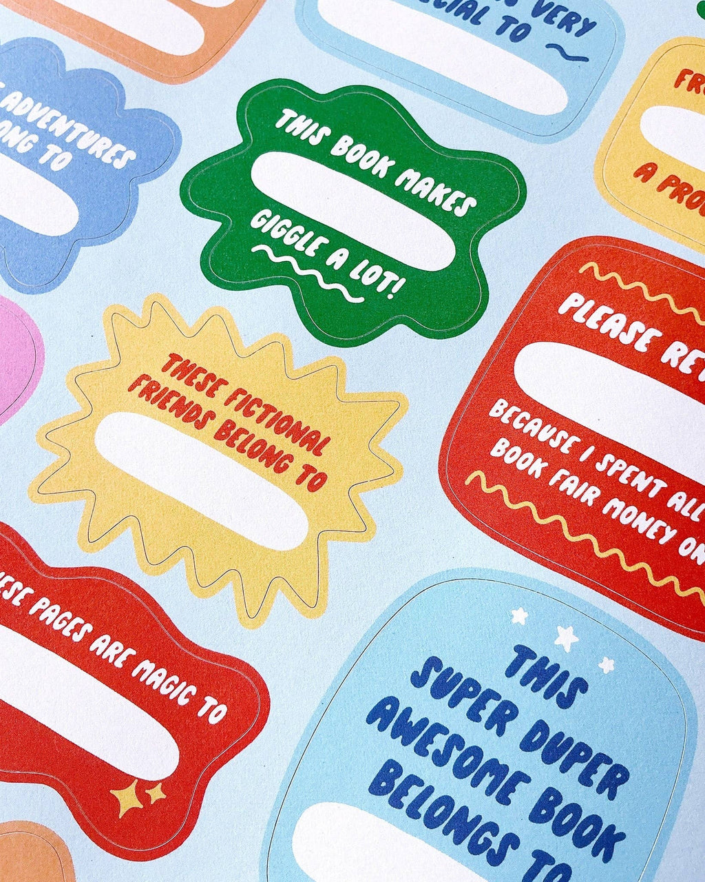 Book Plate Sticker Sheet—Kids & Young Readers