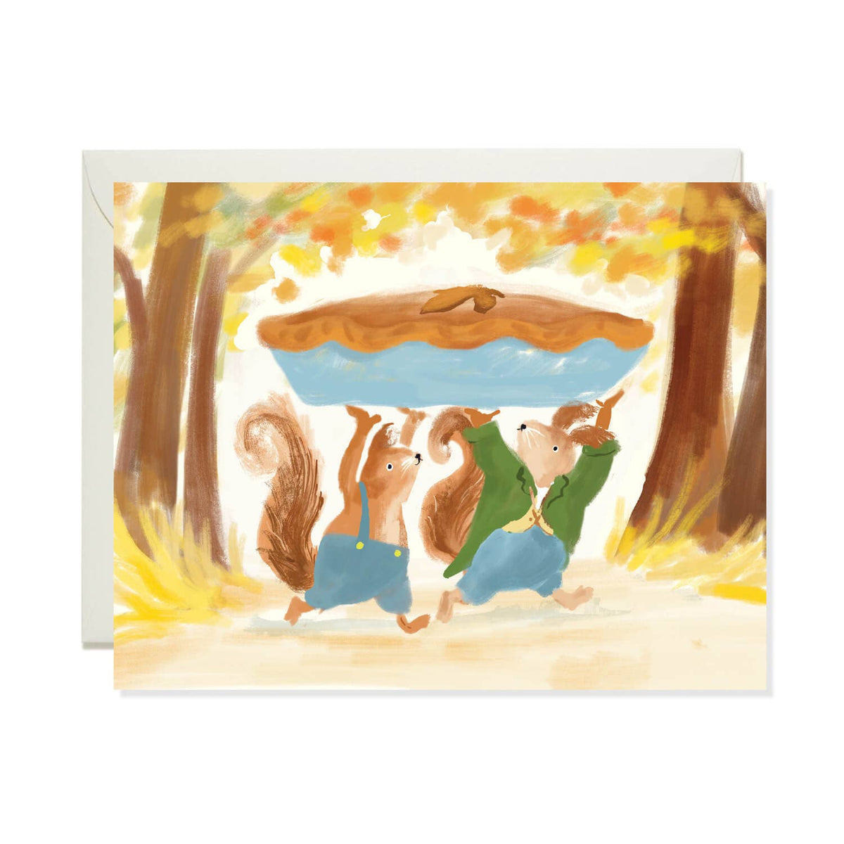 Thanksgiving Pie – Cute Animal Thanksgiving Card