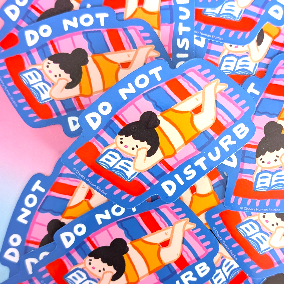 Do Not Disturb (Beach Reading) - Vinyl Sticker