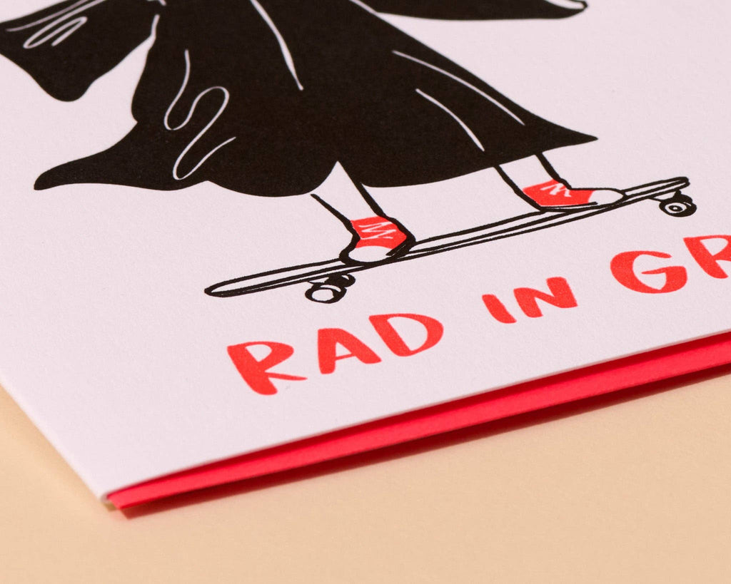 Letterpress Graduation Card—Rad in Grad