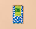 Letterpress Small Spiral Notebook (Lined)—Blueberry